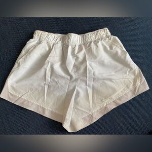 Women's athletic White Shorts. lined.